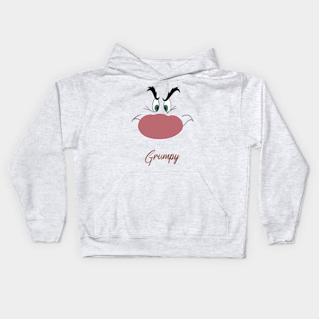 Grumpy Dwarf Kids Hoodie by ShutterStudios